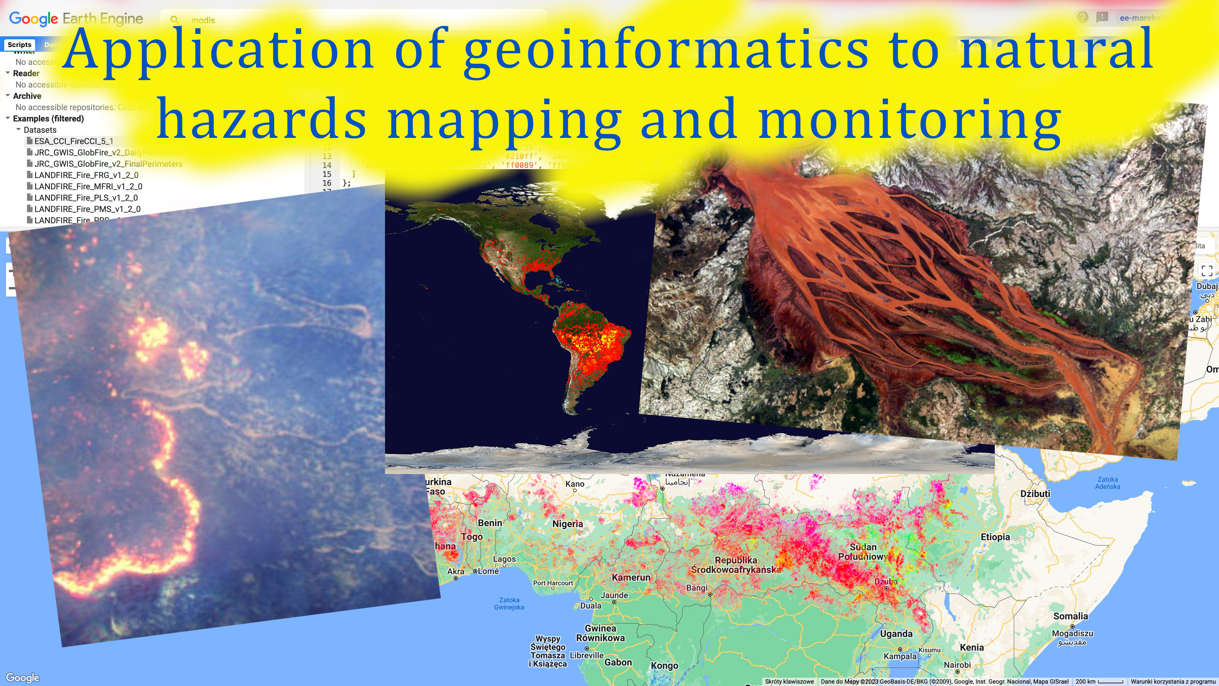 Application of geoinformatics to natural hazards mapping and monitoring, 3 semester